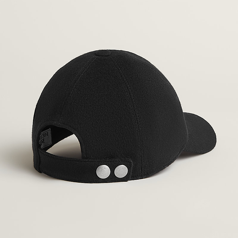 Riley H Droit cap - Black | Hermès USA
